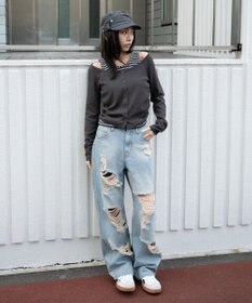 WEGO カーデドッキングレイヤードロンT