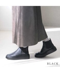 Pointer 日本製 本革厚底サイドゴアブーツ