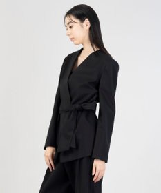 23区 L 【エステータ】コットンダブルクロス ノーカラージャケット