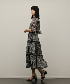 GRACE CONTINENTAL ペイズリーカレイドプリントワンピース