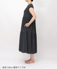 tsumori chisato SLEEP ツモリチサト ワンピース 綿混ベア天竺素材(本体) 1分袖 半袖 ロング丈 レディース UNT125/ワコール