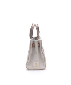 A.D.M.J. リネンラメクロス/前金具付トート32cm(Dカン＋)