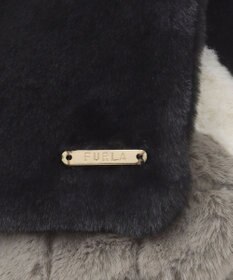 MOONBAT FURLA フェイクファーキルティング風トリコマフラー