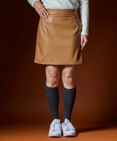 23区GOLF 【WOMEN】フェイクレザー スカート