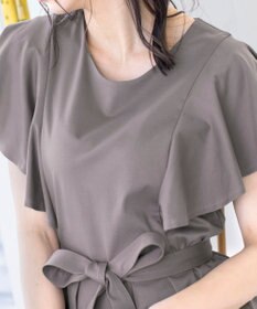 Tiaclasse L 【洗える】ストレスフリーで着用できるカットソーフレアワンピース