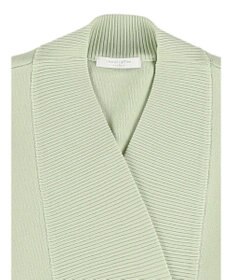 Green Parks ショート丈ミラノリブカーディガン