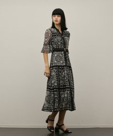 GRACE CONTINENTAL ペイズリーカレイドプリントワンピース