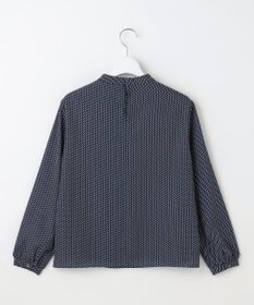 J.PRESS LADIES 幾何プリント モックネック カットソー