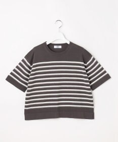 J.PRESS LADIES COTTON ACETATE DRY ニット Tシャツ