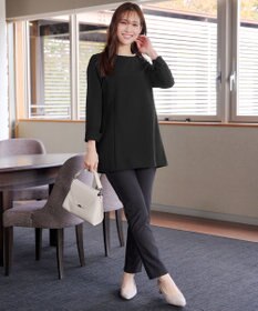 Tiaclasse 【3WAY・ストレッチジョーゼット】付け襟チュニック