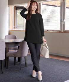 Tiaclasse 【3WAY・ストレッチジョーゼット】付け襟チュニック