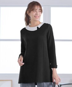 Tiaclasse 【3WAY・ストレッチジョーゼット】付け襟チュニック