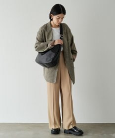 russet ソフトレザーラウンドビッグショルダーバッグ(CE-1325-WEB)