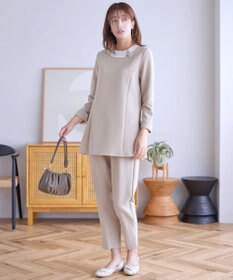 Tiaclasse 【3WAY・ストレッチジョーゼット】付け襟チュニック