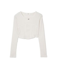 WEGO ヴィンテージウォッシュコルセットデザイントップス