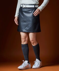23区GOLF 【WOMEN】フェイクレザー スカート