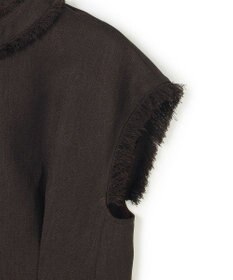 uncrave リネンライクツイル ジレブラウス