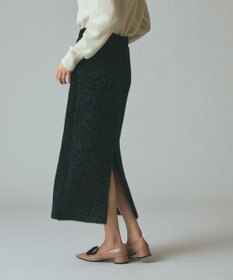 GRACE CONTINENTAL フェザーヤーンシャイニースカート