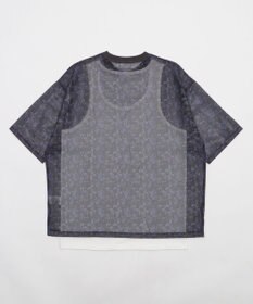 WEGO 【2点SET】メッシュパターンアンサンブルPOシャツ（SS）