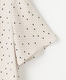 23区 S 【洗える】バックサテンアムンゼン レユールダイヤプリント ブラウス