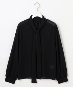 ANY SIS 【前後着用可能】シアー2WAYボウタイ プルオーバー