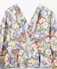 GRACE CONTINENTAL グラデフラワープリントトップ