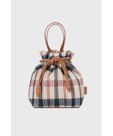 DAKS 【軽量】ポリエステル ハウスチェック 2WAY巾着バッグ