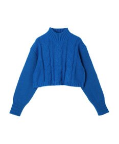 Green Parks ショート丈ケーブルニットプルオーバー