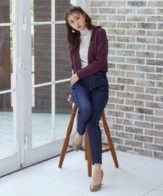 Tiaclasse L 【新色追加・洗える】ストレートショートニットボレロ