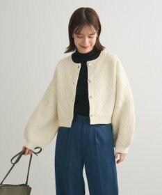 Green Parks ・ＥＬＥＮＣＡＲＥ　ＤＵＥ　ジャカードカーディガン