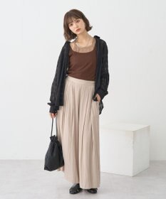 earth music&ecology マットサテンスカーチョ