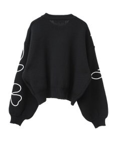 Green Parks ・ＥＬＥＮＣＡＲＥ　ＤＵＥ　コード刺繍花柄ニット