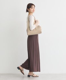 earth music&ecology マットサテンスカーチョ