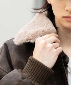 WEGO 【ユニセックス着用ITEM/MLサイズ展開】PU2WAYフライトブルゾン