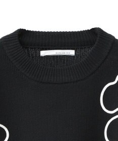 Green Parks ・ＥＬＥＮＣＡＲＥ　ＤＵＥ　コード刺繍花柄ニット