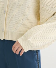 Green Parks ・ＥＬＥＮＣＡＲＥ　ＤＵＥ　ジャカードカーディガン