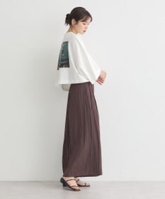 earth music&ecology マットサテンスカーチョ