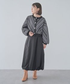 Green Parks ・ＥＬＥＮＣＡＲＥ　ＤＵＥ　ジャカードカーディガン