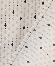 23区 【洗える】バックサテンアムンゼン レユールダイヤプリント ブラウス