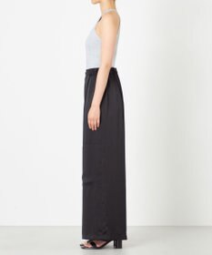 NAVE 【Nave・洗える/ウエストゴム】ヴィンテージサテン ワイドパンツ