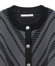 Green Parks ・ＥＬＥＮＣＡＲＥ　ＤＵＥ　ジャカードカーディガン