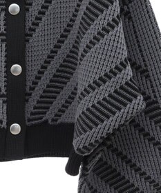 Green Parks ・ＥＬＥＮＣＡＲＥ　ＤＵＥ　ジャカードカーディガン