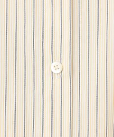 J.PRESS LADIES 【洗える】BEZ ドビーストライプ フリルネック ブラウス