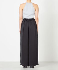 NAVE 【Nave・洗える/ウエストゴム】ヴィンテージサテン ワイドパンツ