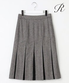 23区 【R(アール)】マットツイード プリーツスカート
