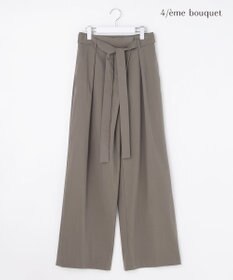 自由区 【カトリエムブーケ】Envelopper ワイドストレートラップパンツ