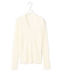 ICB 【洗える】エクストラファインメリノ Vネックプルオーバー