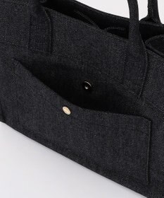 LA BAGAGERIE チャーム付きデニムバッグ Sサイズ
