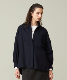 J.PRESS YORK STREET 【WOMEN】バンドカラーブラウス