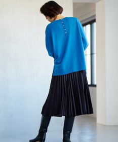 自由区 【WEB限定・洗える】ロイヤルサテンプリーツ スカート